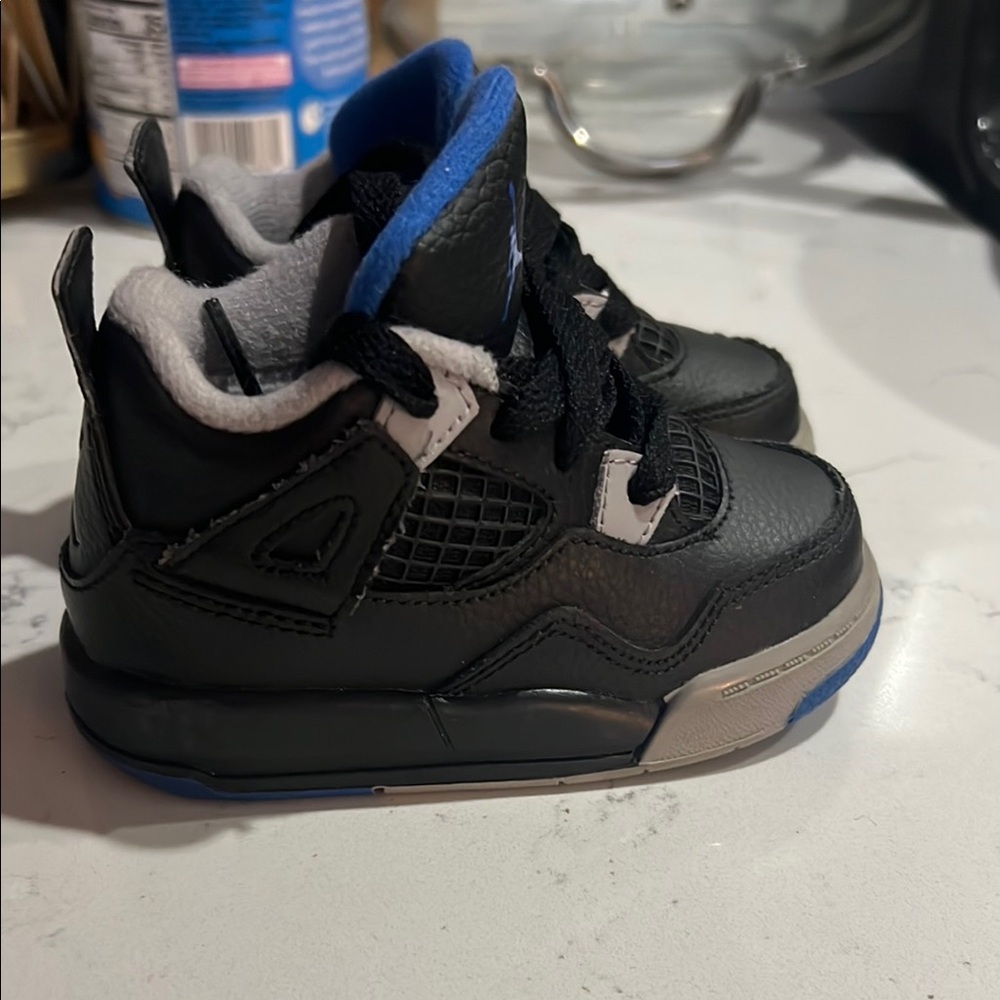 SOLD ‼️Jordan Kids Black and Blue Sneakers - Picture 2 of 3